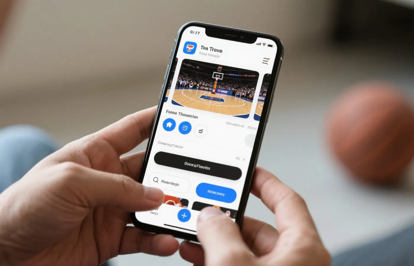 中国篮球App界面预览